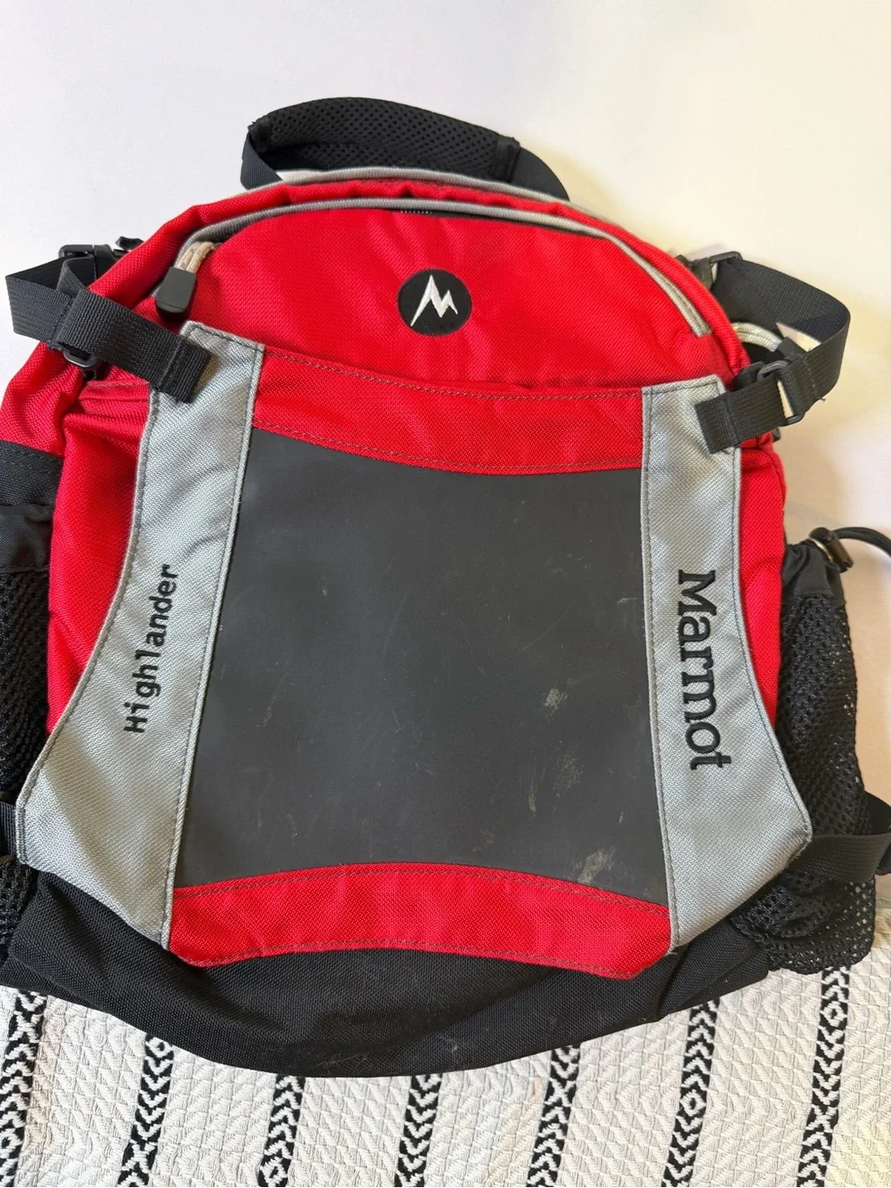 Marmot Red and Gray Compact Daypack